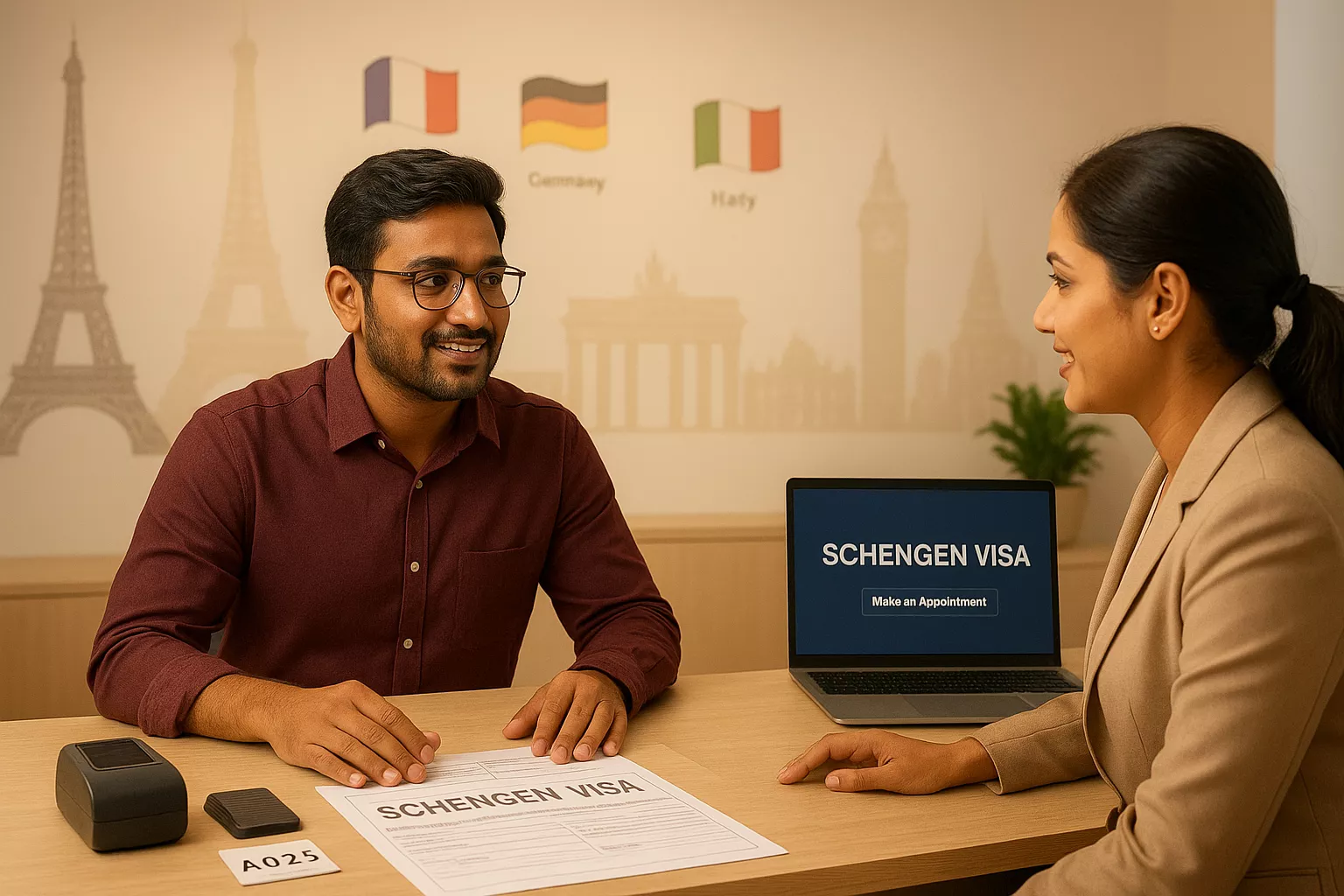Schengen Tourist Visa Application from Chennai