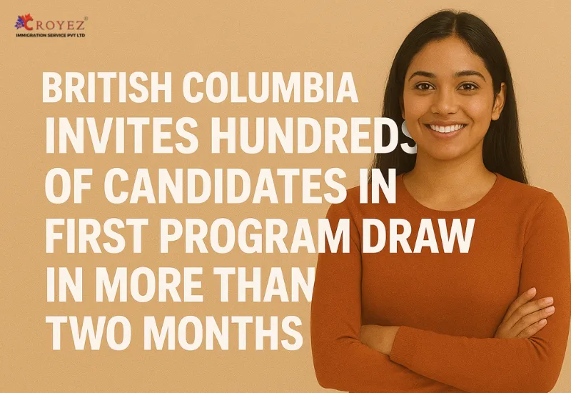 British Columbia invites hundreds of candidates in first program draw in more than two months