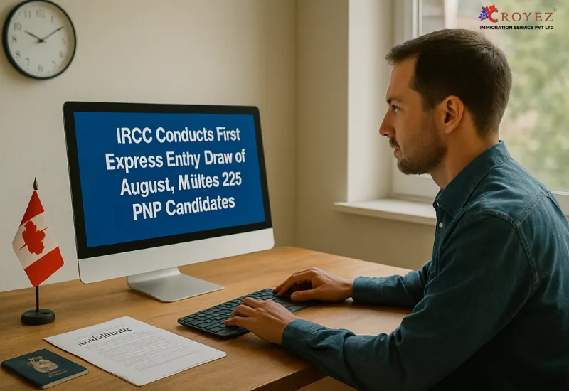 IRCC Conducts First Express Entry Draw of August, Invites 225 PNP Candidates